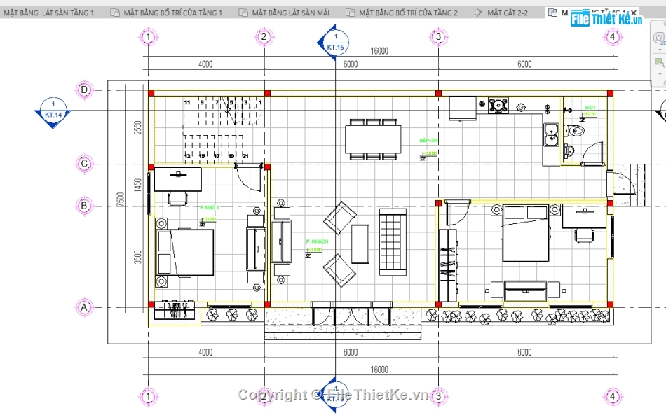 File REVITbiệt thự 2 tầng,kiến trúc revit 2 tầng,revit 2 tầng 7.5x16m,Bản vẽ revit 2 tầng 7.5x16m